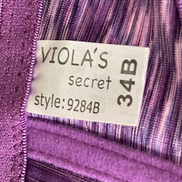 Viola’s bra sz 34 B New with tags purple heather padded - Picture 7 of 8